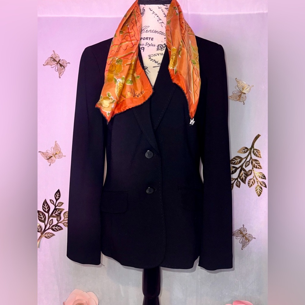 Silk Orange Vana Scarf #B-013